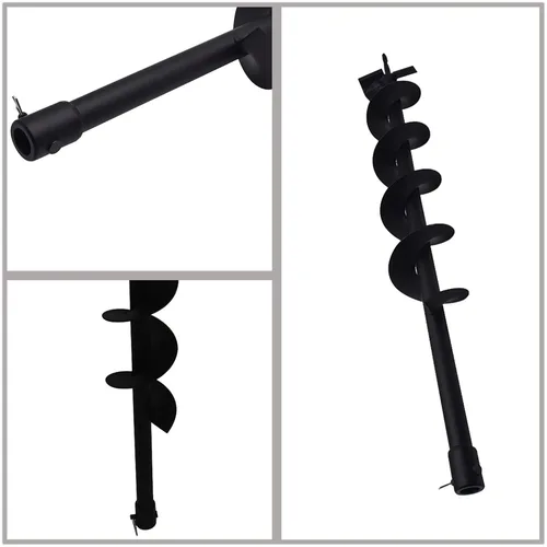 Vista 4 de Broca neumática de 4 pulgadas para columna, excavadora de vallas, broca de suelo para cama de bolas de 4 pulgadas, herramienta de plantación