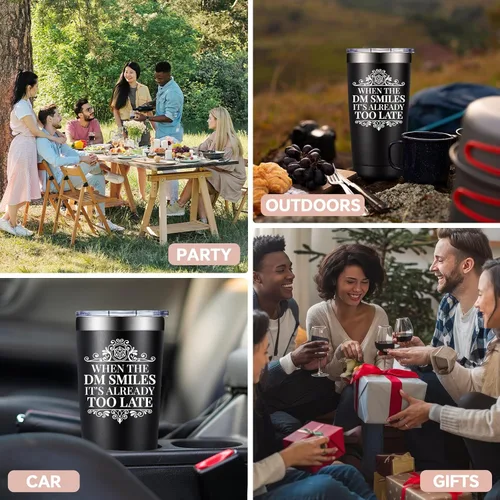 Vista 7 de Regalos de Dungeons and Dragons - Regalos para Dungeon Master - Regalo de Navidad para Dungeon Master D&d Dnd Dm Rpg Fans - Vaso Dnd de 20oz