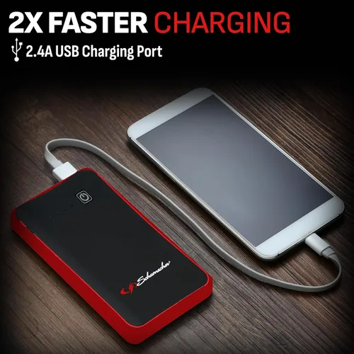 Vista 4 de Schumacher Electric 800 Ampios Pico 12V Arrancador Portátil de Batería de Coche de Litio y Paquete de Energía - Caja de Arranque de Iones de Litio