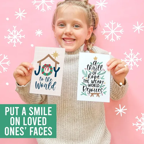 Vista 4 de Hadley Designs Tarjetas de Navidad Cristianas Con Sobres Religiosos – 24 Tarjetas de Navidad Religiosas en Blanco de la Natividad con Jesús