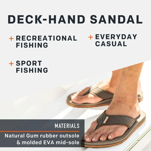 Vista 4 de Grundéns Sandalias DECK-Hand para hombre Duraderas, de apoyo