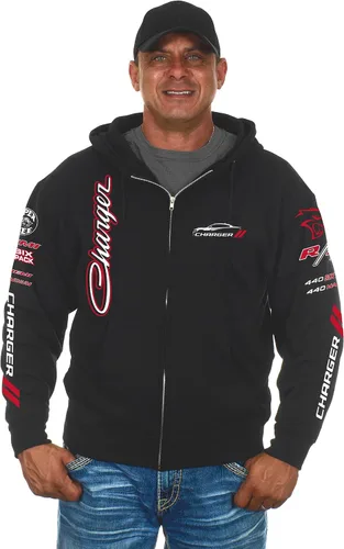 Vista 2 de JH DESIGN GROUP Sudadera con capucha Dodge Charger para hombre 3 estilos