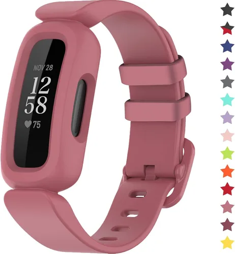 Vista 19 de Correas compatibles con Fitbit Ace 3, silicona suave, impermeable, accesorios de pulsera de reloj deportivo, correa de repuesto para Fitbit Ace 3