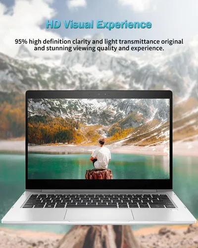 Vista 2 de F FORITO Paquete de 2 protectores de pantalla para laptop de 15.6 pulgadas, protector de pantalla de computadora compatible