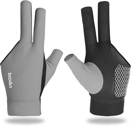 Vista 7 de YFY Guante de Billar de 3 Dedos para Mano Izquierda de Cuero Azul Adulto Unisex Jugadores de Billar Deportivo Compacto Fácil de Poner Guante