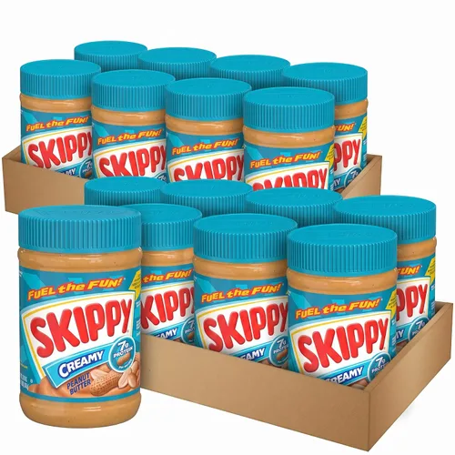 Vista 10 de SKIPPY Creamy - Mantequilla de maní cremosa, 16.3 onzas (paquete de 8 unidades)
