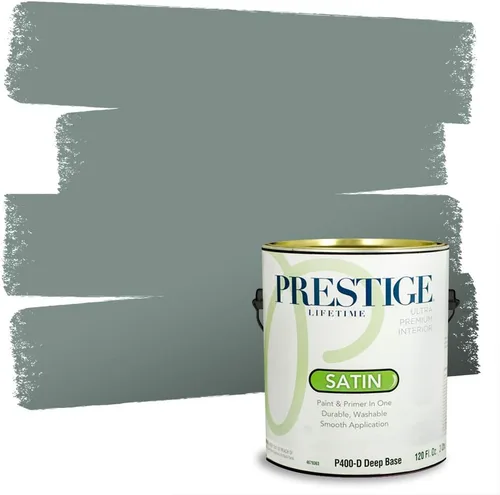 Vista 144 de Prestige Paints - 2 en 1, pintura base y pintura de exterior, E100-N-SW6988