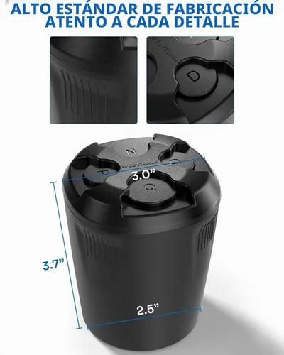 Vista 6 de JOYTUTUS Soporte universal para monedas de coche de alta capacidad para tazas, soporte para cambio compatible con la mayoría de accesorios de Negro
