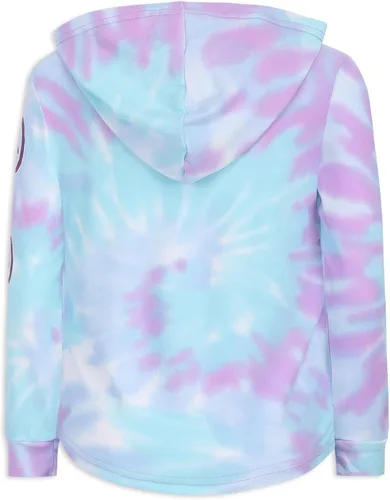 Vista 5 de DISNEY Frozen Elsa, Anna and Olaf - Conjunto de sudadera con capucha y pantalón deportivo para niñas pequeñas y niños pequeños - LilaAzul