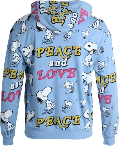 Vista 6 de Peanuts Sudadera Snoopy para hombre, sudadera con capucha vintage de Snoopy y Woodstock