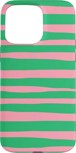 Vista 31 de Pink and Green Stripes aka Streaks Case for iPhone 16