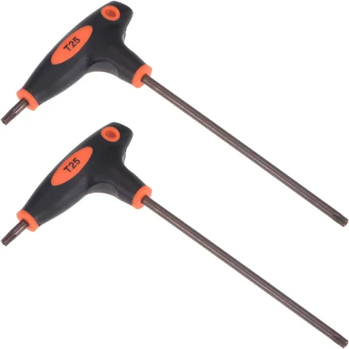 Vista 11 de uxcell Llave Torx a prueba de manipulaciones T15 con mango en T de doble extremo, acero S2 2 unids