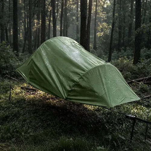 Vista 4 de TriHive - Tienda de campaña plana con mosquitera, 2 en 1 para una sola Ejército