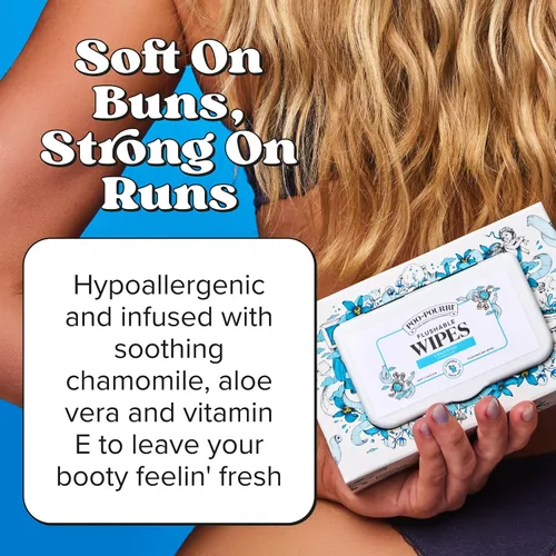 Vista 7 de Poo~Pourri Toallitas desechables, sin perfume, caja dispensadora de 50