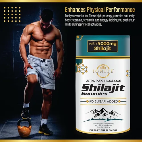 Vista 6 de MBDH Wellness Gomitas Shilajit del Himalaya puras de 4000 mg, sin azúcar con Ashwagandha KSM-66, Gokshura y 75% ácido fúlvico, 60 gomitas