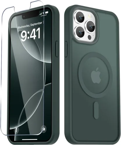 Vista 1769 de Funda para Google Pixel 10 Pro XL, cubierta magnética mate, color negro Fit for MagSafe, Screen Protector included, Shockproof Military Grade