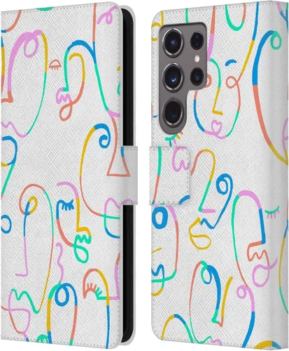 Vista 273 de Head Case Designs Officially Licensed Ninola Brushstrokes Multi Colorful Leather Wallet Case Compatible with Samsung Galaxy A07 4G