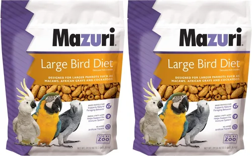 Vista 6 de Mazuri Alimento nutricionalmente completo para aves grandes Bolsa de 3 libras (3 libras)