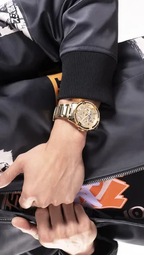 Vista 7 de GUESS US - Reloj de corte con diamantes de imitación plateados para hombre, plateado