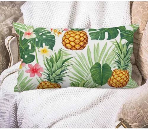 Vista 22 de EKOBLA Fundas de almohada abstractas de acuarela rectangulares oblongas Diseño de arte digital moderno y brillante Elemento de algodón y lino