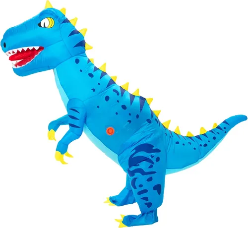 Vista 3 de Dinosaur Costume for Adults Inflatable Costume Adult Full Body Dinosaur Air Blow up Halloween Costume for Men and Women