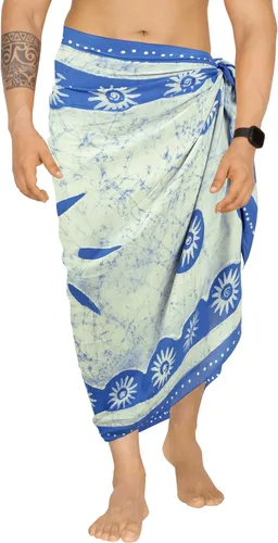 Vista 2 de LA LEELA Sarong Bath Hawaiian Pareo Wraps para hombre
