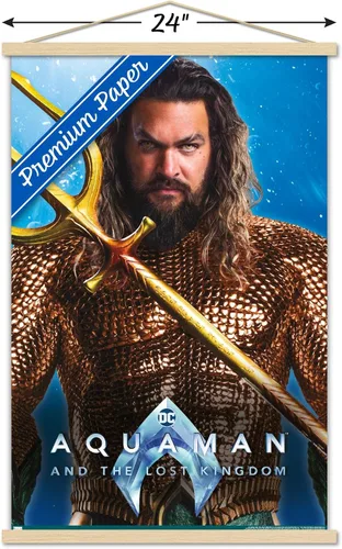 Vista 3 de Trends International DC Comics Movie Aquaman and the Lost Kingdom - Póster de pared de Aquaman, 22.37 x 34.00 pulgadas, paquete de impresión premium