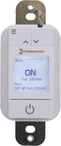 Vista 2 de Intermatic ST700W - Temporizador programable Ascend de 7 días en la pared, control astronómico automático, configuración intuitiva, diseño moderno