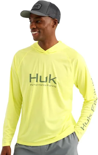 Vista 13 de HUK - Sudadera con capucha de manga larga ventilada para hombre, camiseta de pesca con capucha Academia Naval