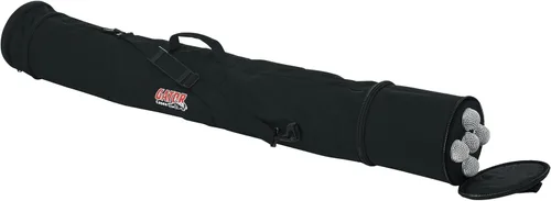 Vista 7 de Gator Cases - Bolsa de transporte ligera para micrófono, capacidad para cinco (5) micrófonos con cable y tres (3) soportes (GX-33)