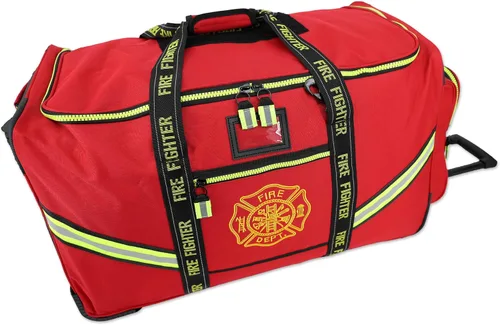 Vista 10 de Lightning X Premium - Bolsa de equipo de bomberos rodante con ruedas, mango retráctil, totalmente moldeada, 3 colores Negro