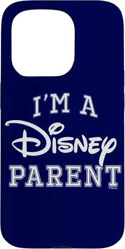 Vista 14 de iPhone 16 Disney I'm A Disney Parent Collegiate Big Text Logo Case
