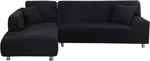 Vista 19 de MIFXIN Fundas de sofá modular en forma de L, 2 piezas, elásticas, tipo L, para sofá esquinero, protector de muebles, para mascotas, niños, perros