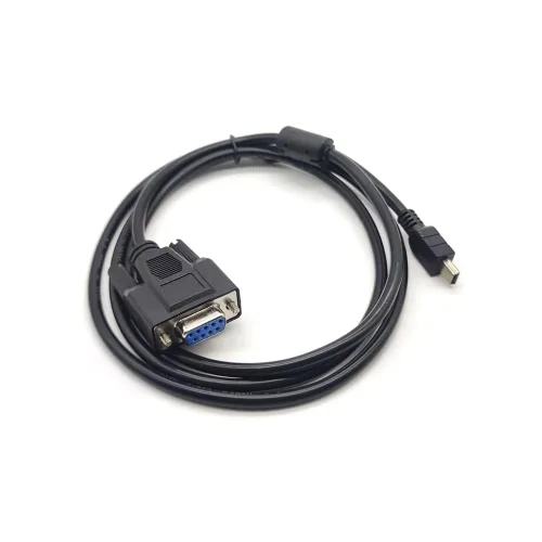 Vista 2 de Elecbee Mini USB a DB9 Hembra Cable Serial Mini USB 5 Pin Macho a DB9 9 Pin Hembra Serial RS232 Cable Convertidor 1M Conecta Dispositivos Legados