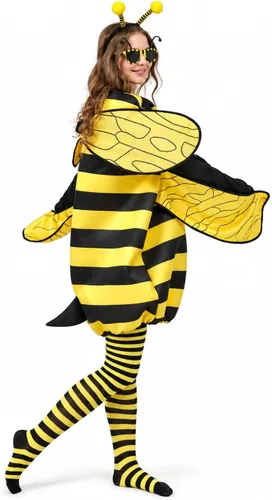 Vista 2 de Max Fun - Disfraz de abeja para mujer, disfraz de abejorro para Halloween, divertido disfraz de cosplay
