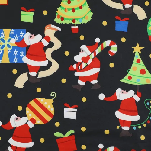 Vista 3 de MOUSYA Sudadera de Navidad para mujer, divertida, fea, de Navidad, con estampado de Papá Noel, manga larga