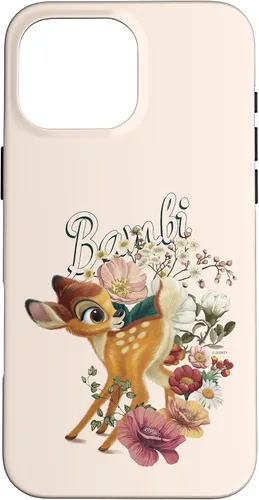 Vista 19 de Funda con logotipo de retrato floral Bambi para iPhone 16 Disney