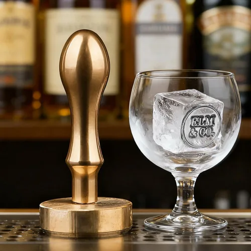 Vista 9 de STAMTECH Sello de hielo personalizado – Sello de hielo personalizado con mango de metal que crea un diseño único de sello de marca de hielo
