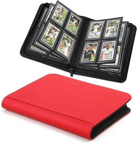 Vista 19 de Carpeta Toploader CARDBINDER, Estuches Duros Toploader, Fundas de 4 Bolsillos para hasta 128 Tarjetas. Carpeta de Tarjetas Toploader con Fundas