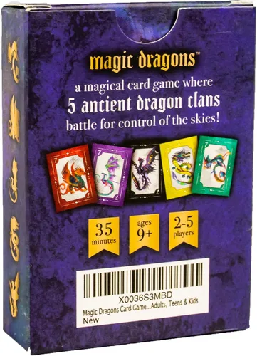 Vista 2 de Juego de Cartas de Dragones Mágicos - ¡Nuevo! - Captura de Cartas, Juego Familiar de Dragones Juegos de Cartas Divertidos para Adultos