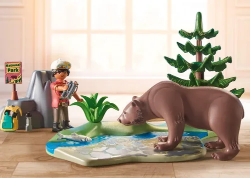 Vista 8 de PLAYMOBIL Wiltopia 71403 Excursión a los Animales de América, Juguetes Sostenibles, desde 4 años