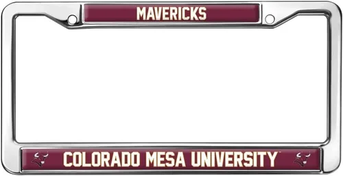 Vista 274 de Texas A&M University - Texarkana Mascot - Marco de metal estándar para placa de matrícula de tamaño completo