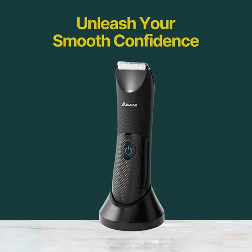 Vista 7 de Manscape - Recortadora de pelo corporal e ingle para hombres, afeitadora recargable USB-C con hoja de cerámica, luz LED, IPX7 impermeable