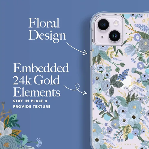 Vista 4 de Rifle Paper Co. Funda para iPhone 14 Plus [funciona con cargador inalámbrico] [protección contra caídas de 10 pies] Bonita funda para iPhone de 6.7