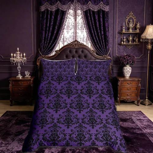 Vista 21 de Castle Fairy Juego de funda de edredón con estampado de guitarra, tamaño individual, juego de ropa de cama reversible con temática musical