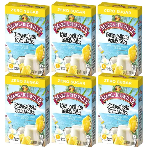 Vista 10 de Mezcla para preparar margaritas Margaritaville Singles To Go, 6 unidades, paquete de 3 6 Servings Each, 18 Total Servings - Non-Alcoholic