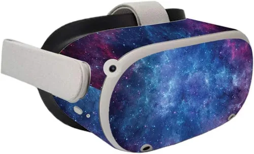 Vista 2 de MightySkins Skin compatible con Oculus Quest 2 Nebula Funda protectora de vinilo duradera y única Fácil de aplicar, quitar y cambiar de estilos