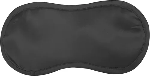 Vista 6 de Juego de funda de almohada de satén y máscara de ojos (negro)