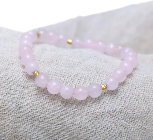 Vista 11 de Paialco Pulsera elástica de cuentas naturales o creadas de 0.236 in, pequeña para niñas y mujeres, 6.5 pulgadas