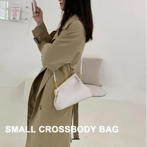 Vista 3 de Women Clutch Purse Crossbody Bags,PU Leather Shoulder Bag with Metal Clasp Closure Cross Body Handbags Trendy Bags